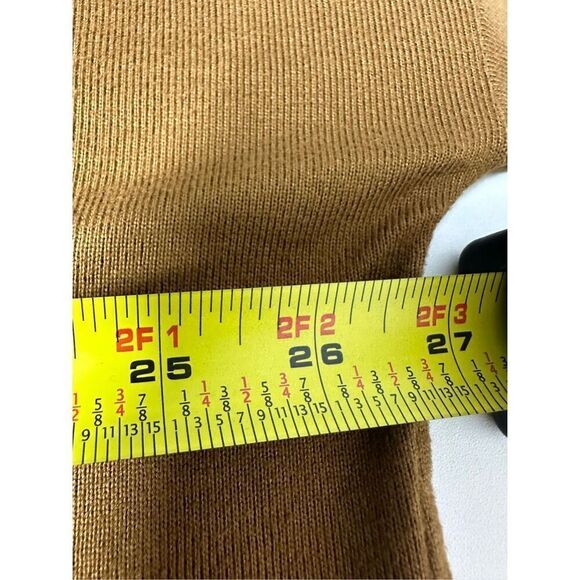 Time and Tru Brown Mustard Crewneck Sweater Size 3XL(22) Long Sleeve - Picture 7 of 10